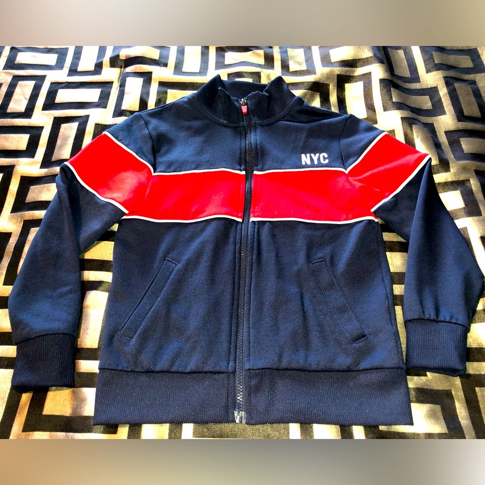H&M Blue & Red Zip Up Jacket for Boys
